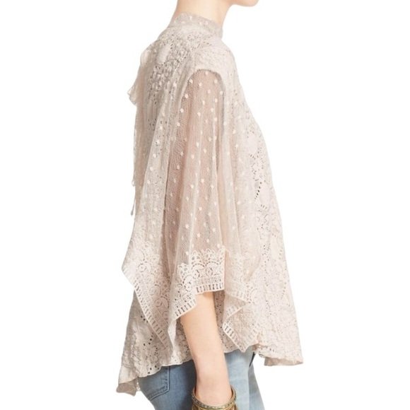 Free People Hard Candy Lace Kimono Top - Picture 4 of 13